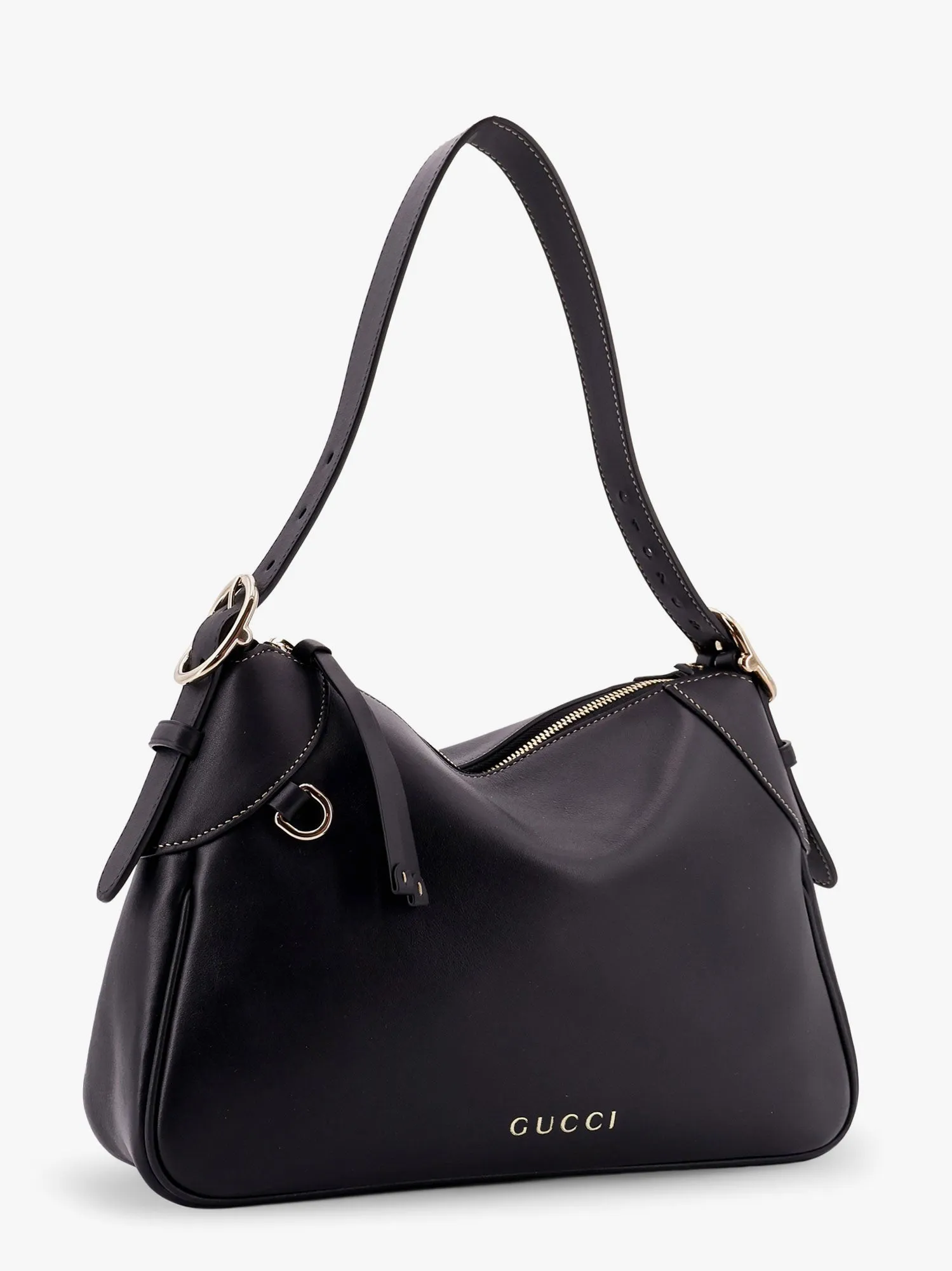Gucci Gg Emblem Leather Shoulder Bag