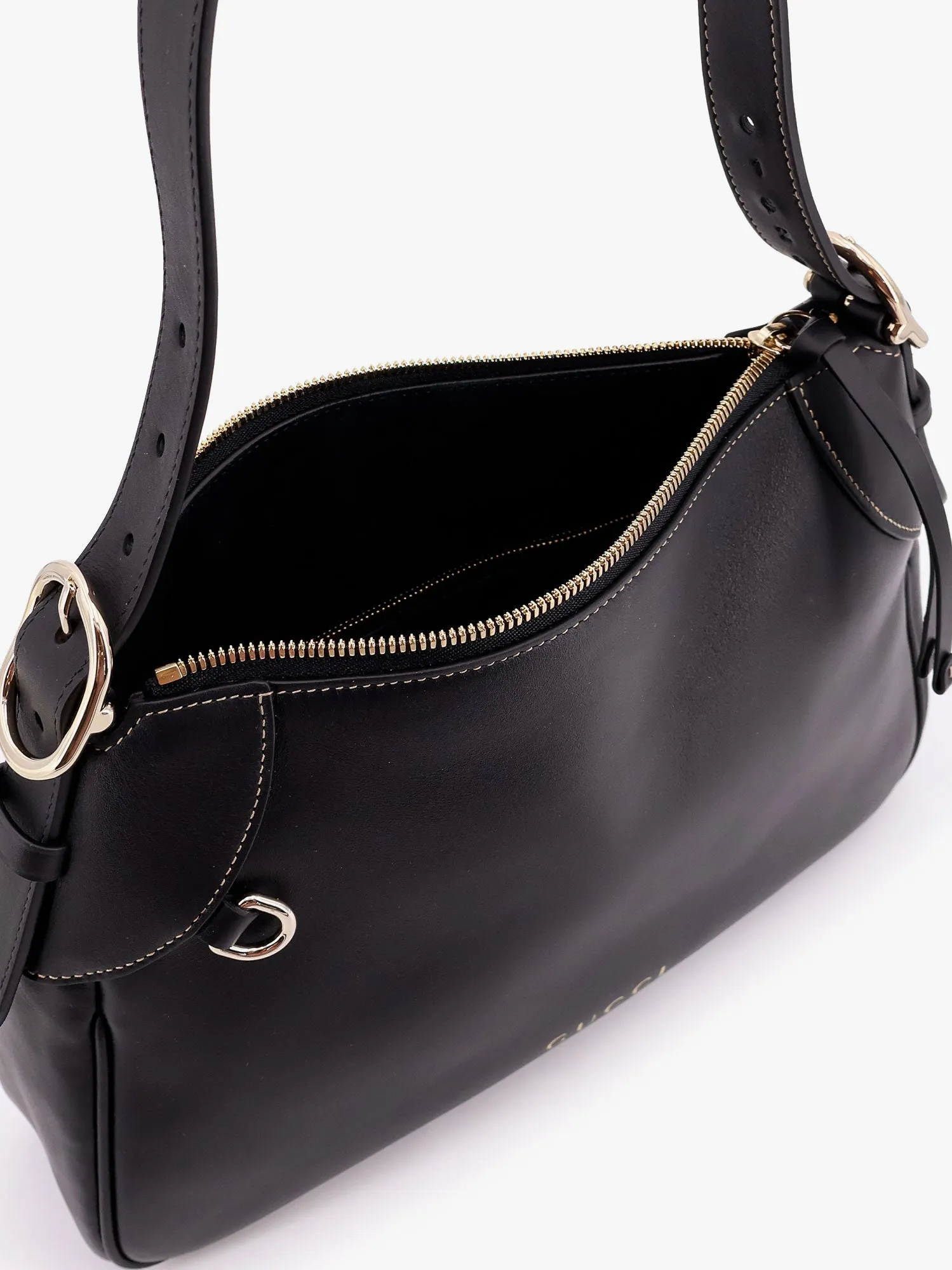 Gucci Gg Emblem Leather Shoulder Bag