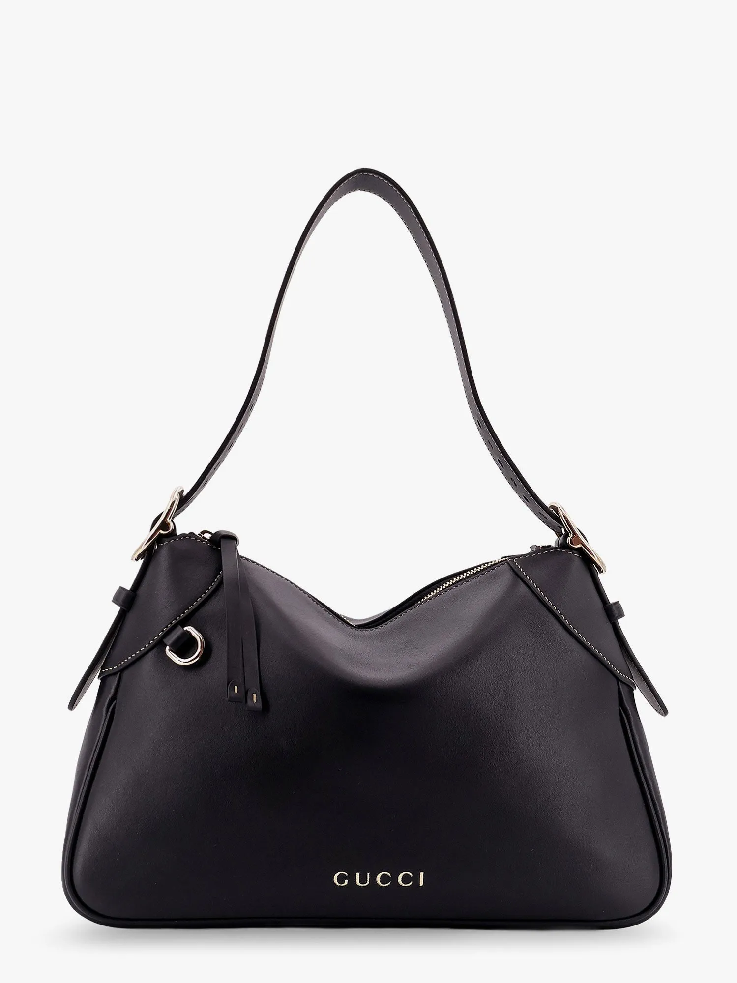 Gucci Gg Emblem Leather Shoulder Bag