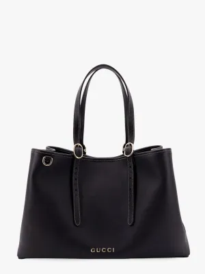 Gucci Gg Emblem Leather Shoulder Bag