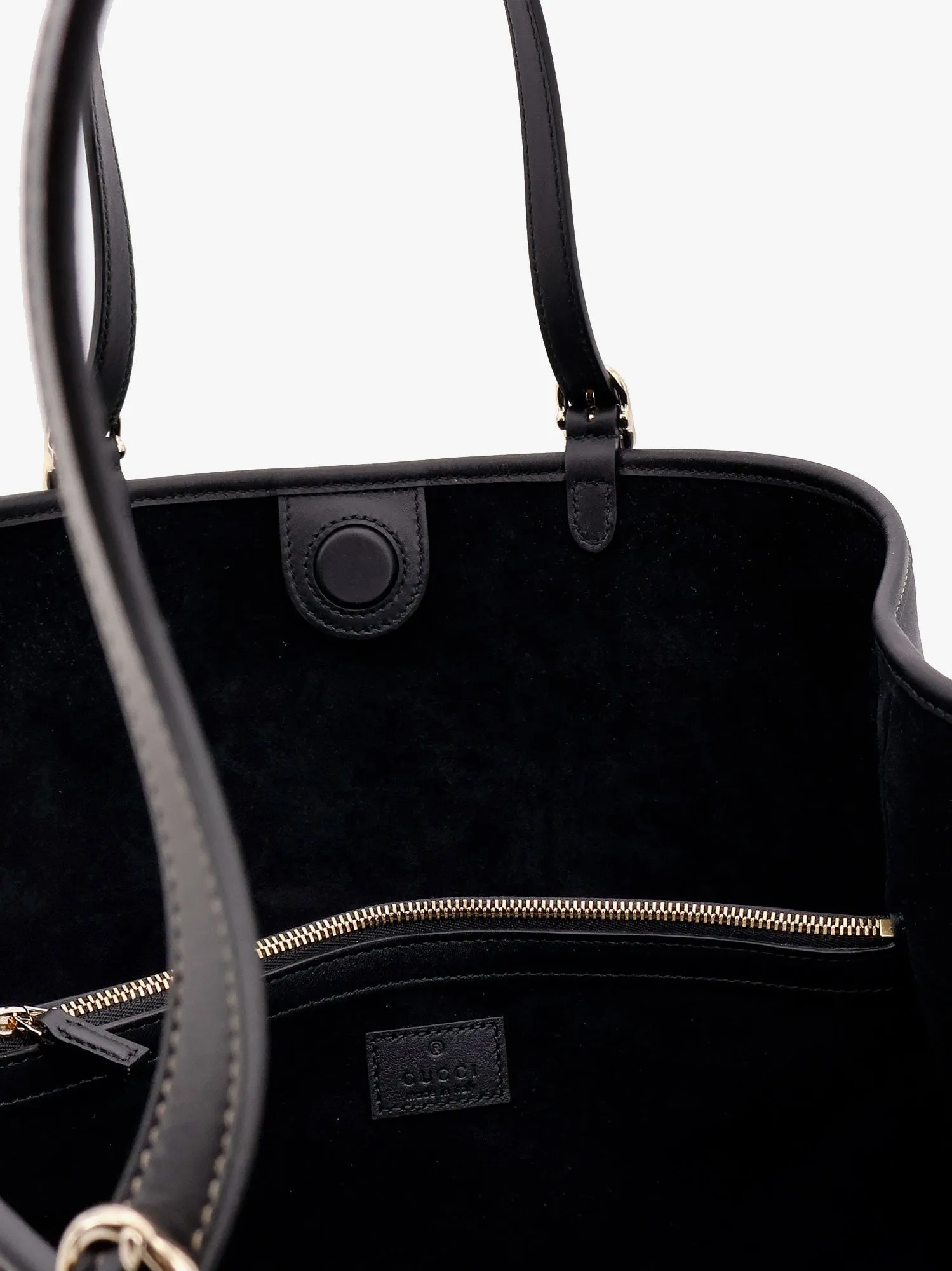 Gucci Gg Emblem Leather Shoulder Bag