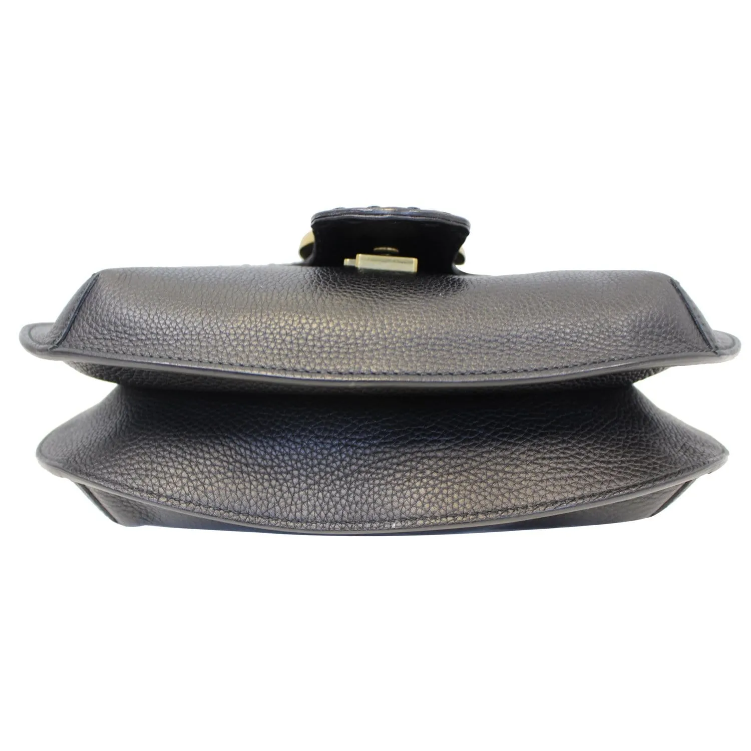 GUCCI GG Marmont Calfskin Leather Shoulder Bag 409154 Black