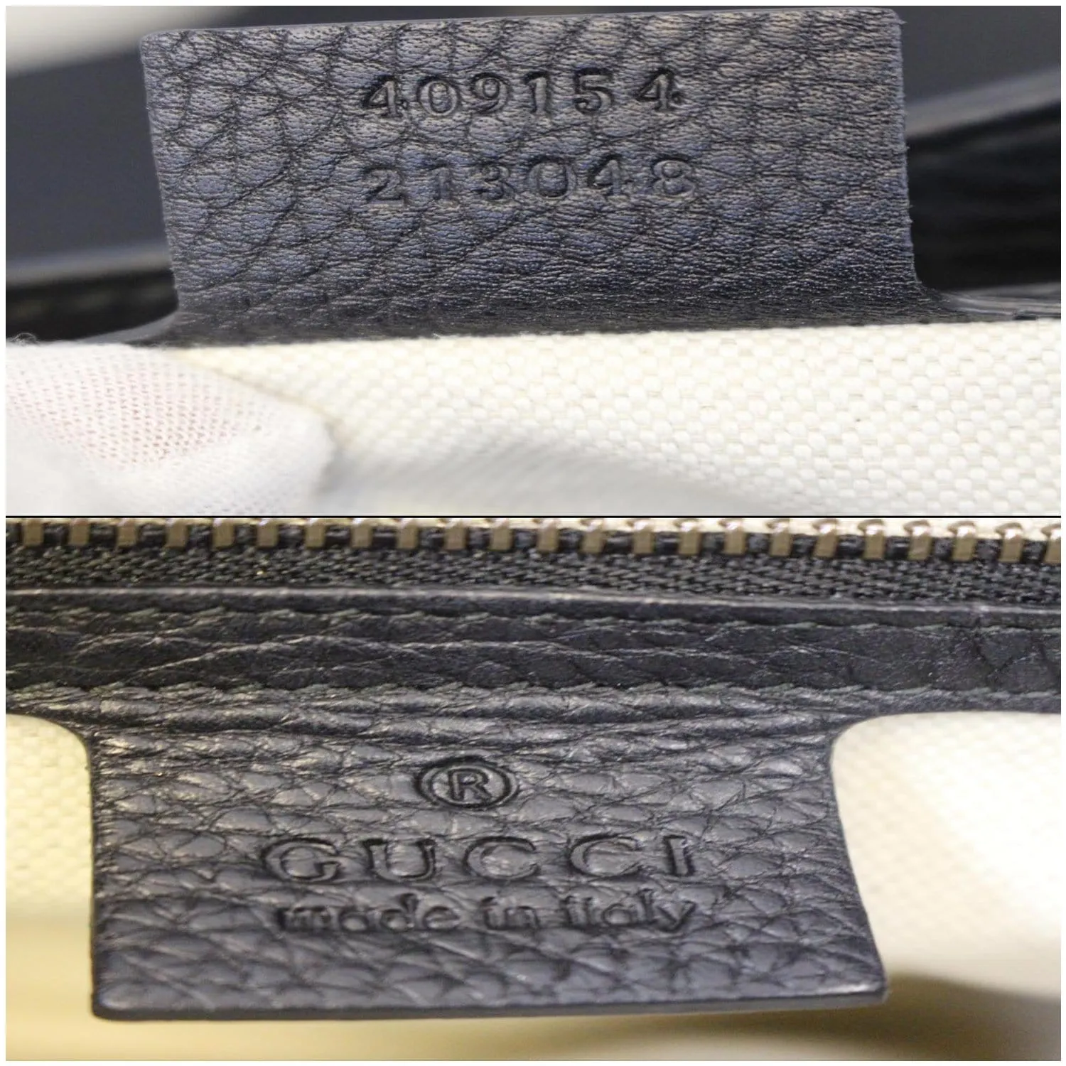 GUCCI GG Marmont Calfskin Leather Shoulder Bag 409154 Black
