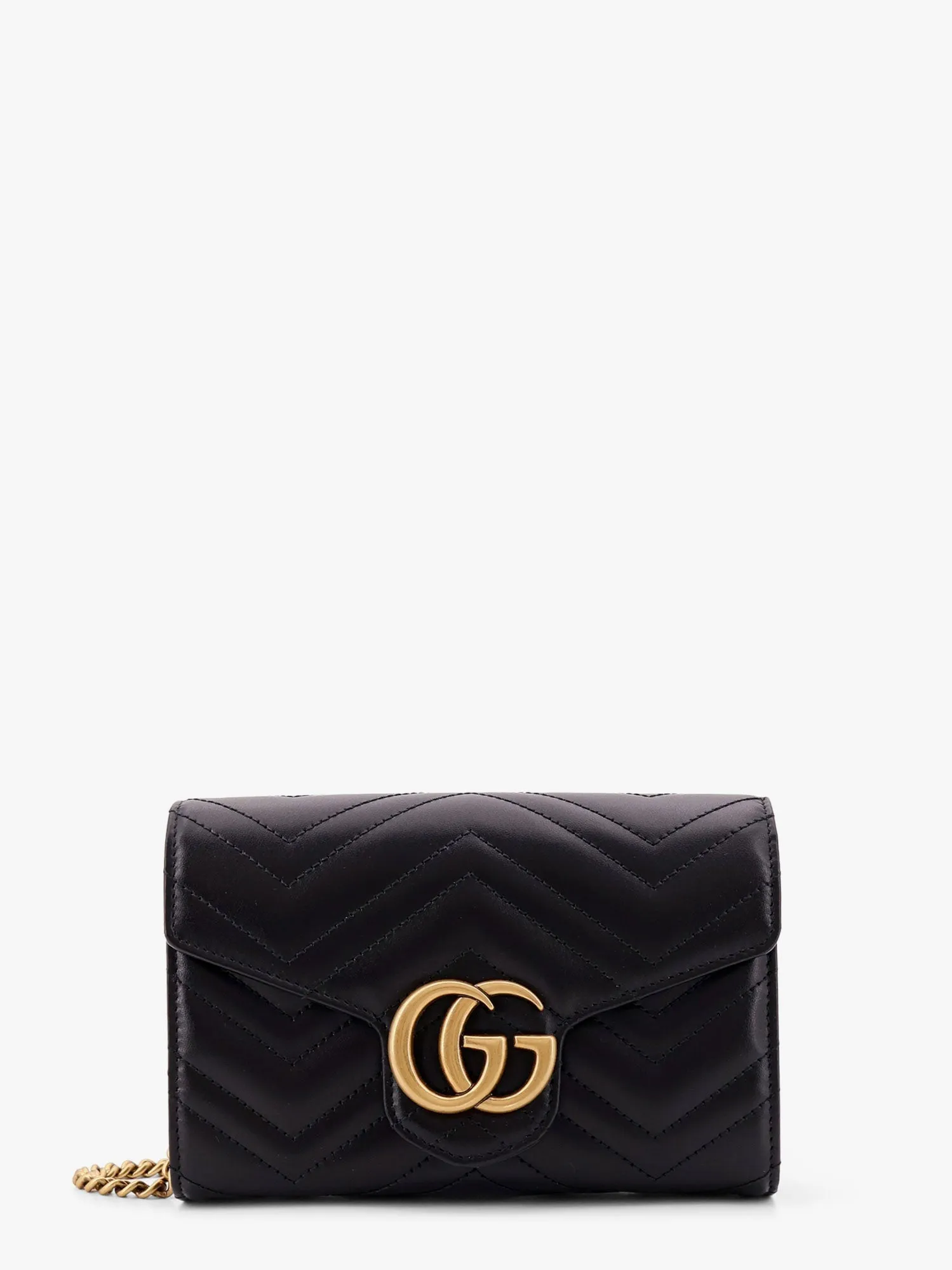 Gucci Gg Marmont Matelass�� Leather Shoulder Bag With Frontal Logo