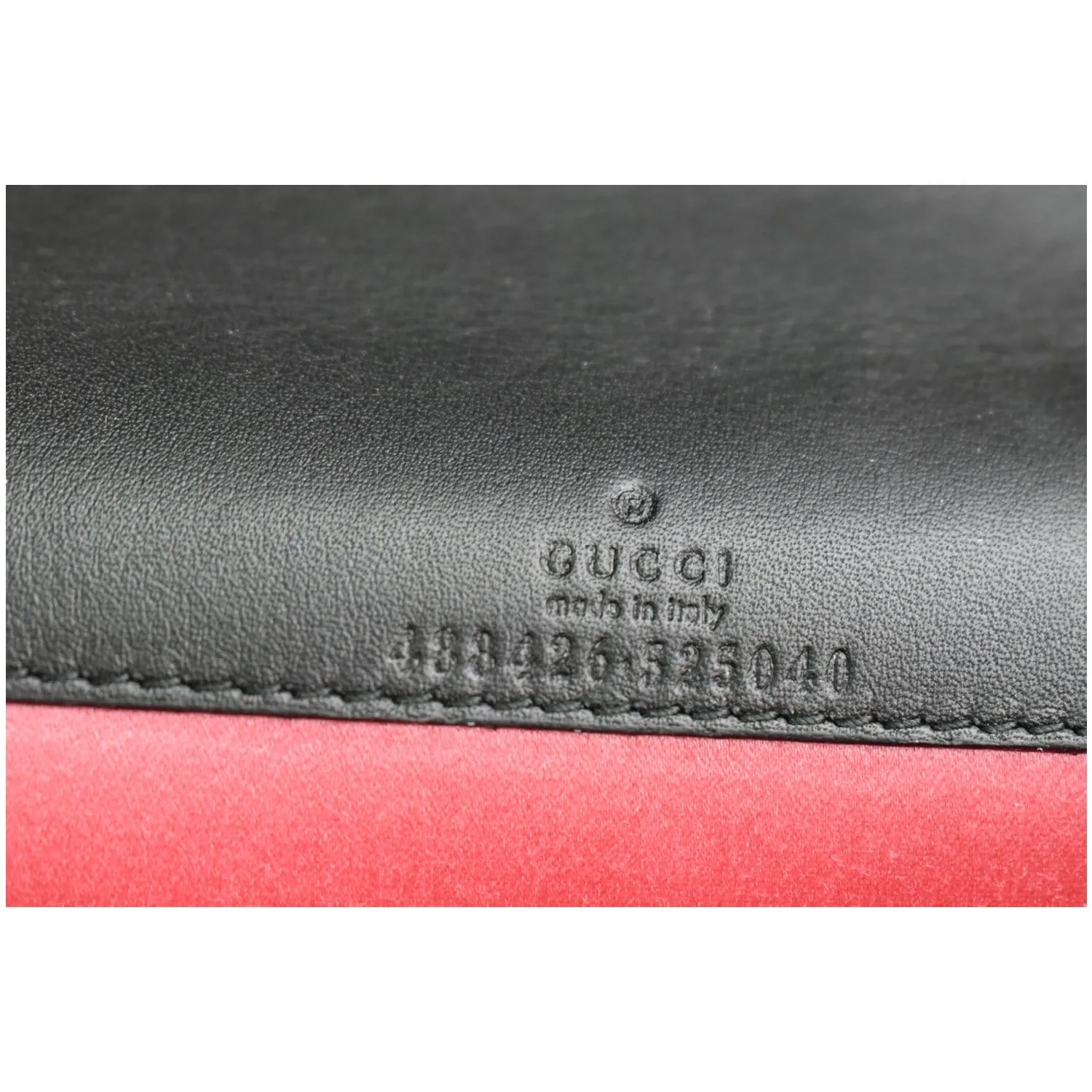 GUCCI GG Marmont Suede Leather Crossbody Bag Black 488426