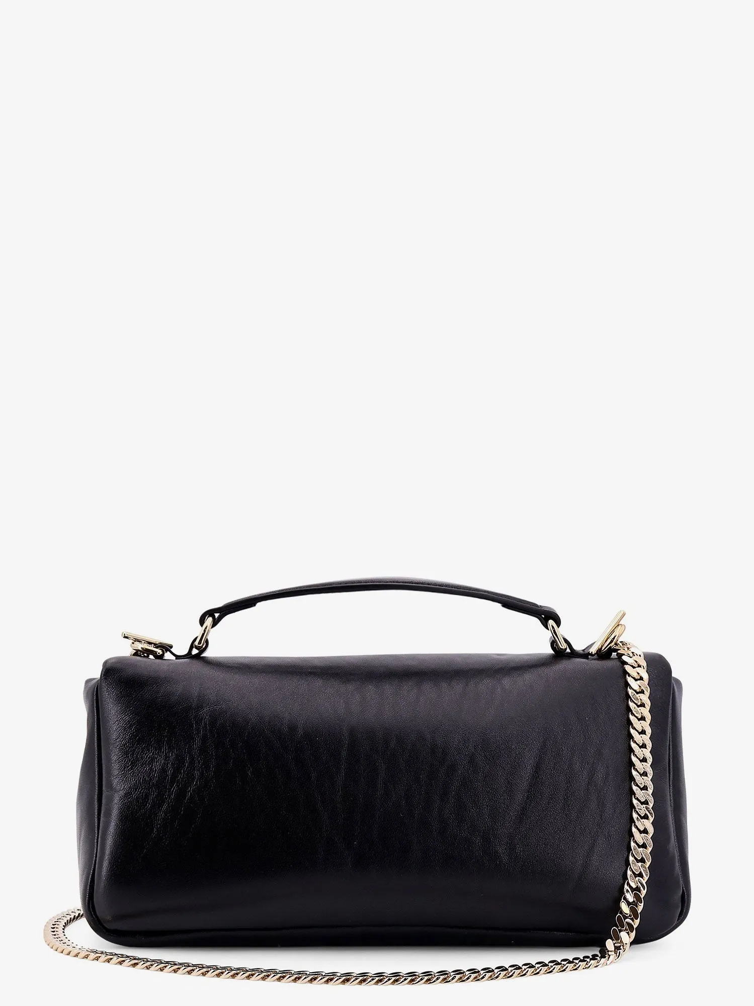 Gucci Gg Milano Leather Handbag With Frontal Gg Logo