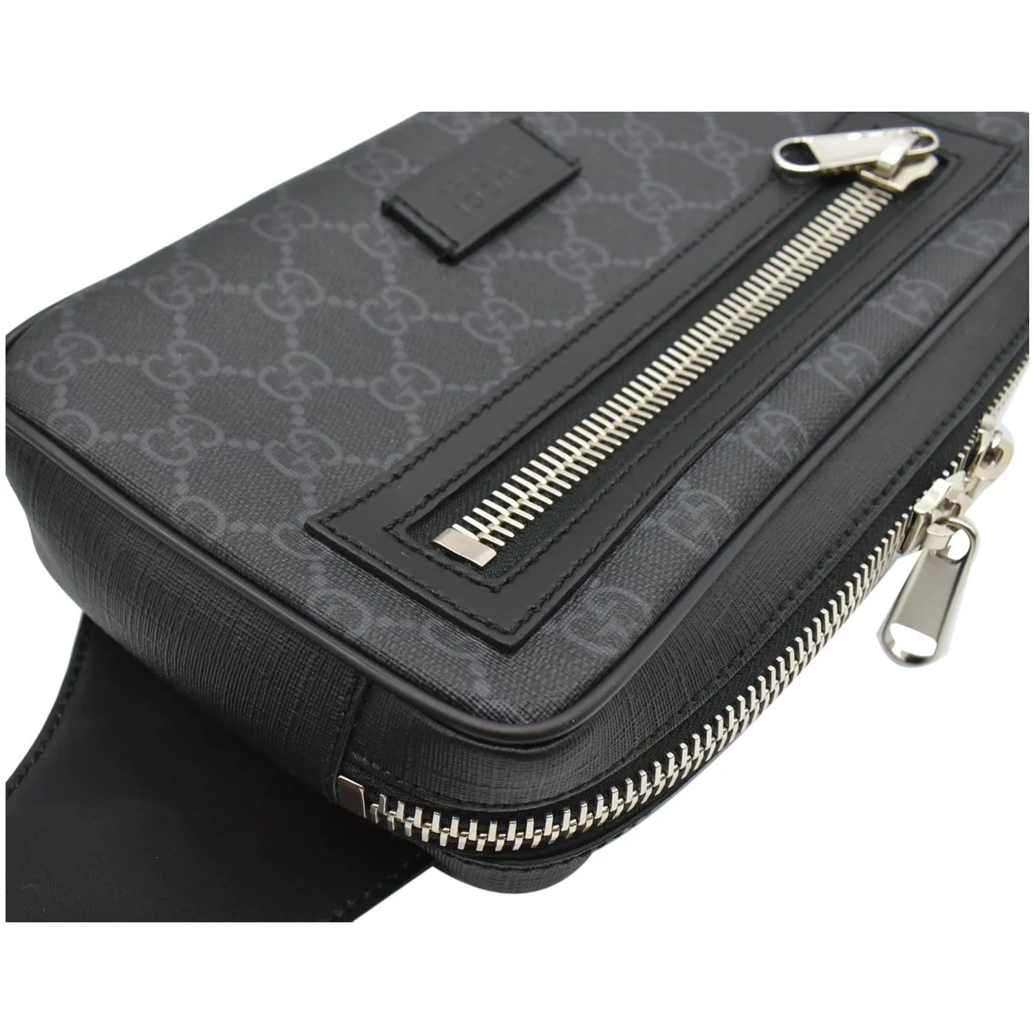 GUCCI GG Supreme Belt Bumbag Black 474293