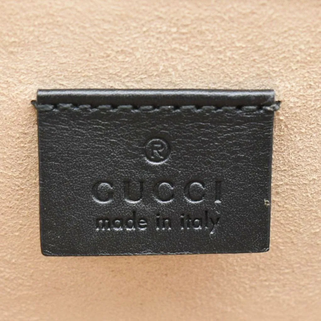 GUCCI Ogilide GG Supreme Canvas Shoulder Bag Gold 500781