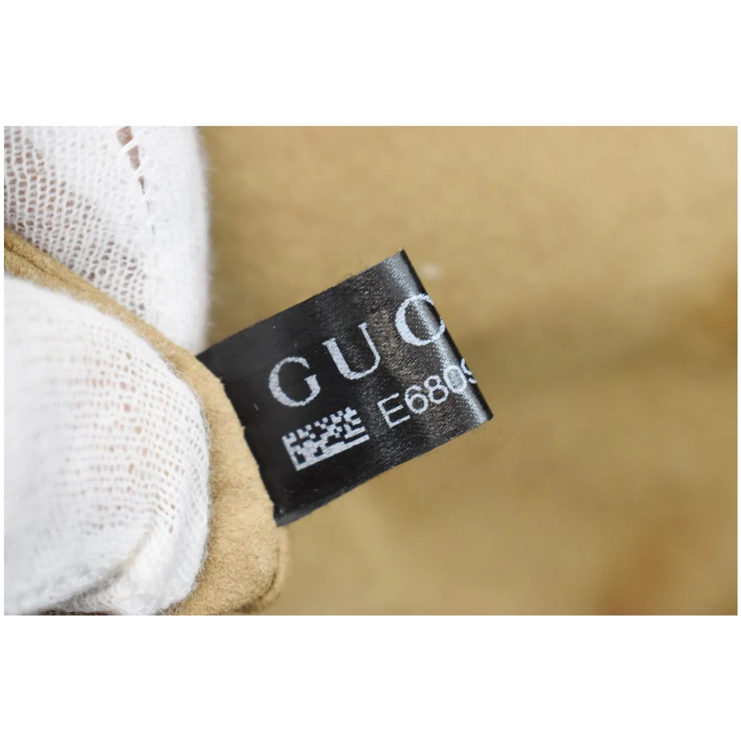 GUCCI Padlock Small GG Supreme Canvas Shoulder Bag Beige/Ebony 498156