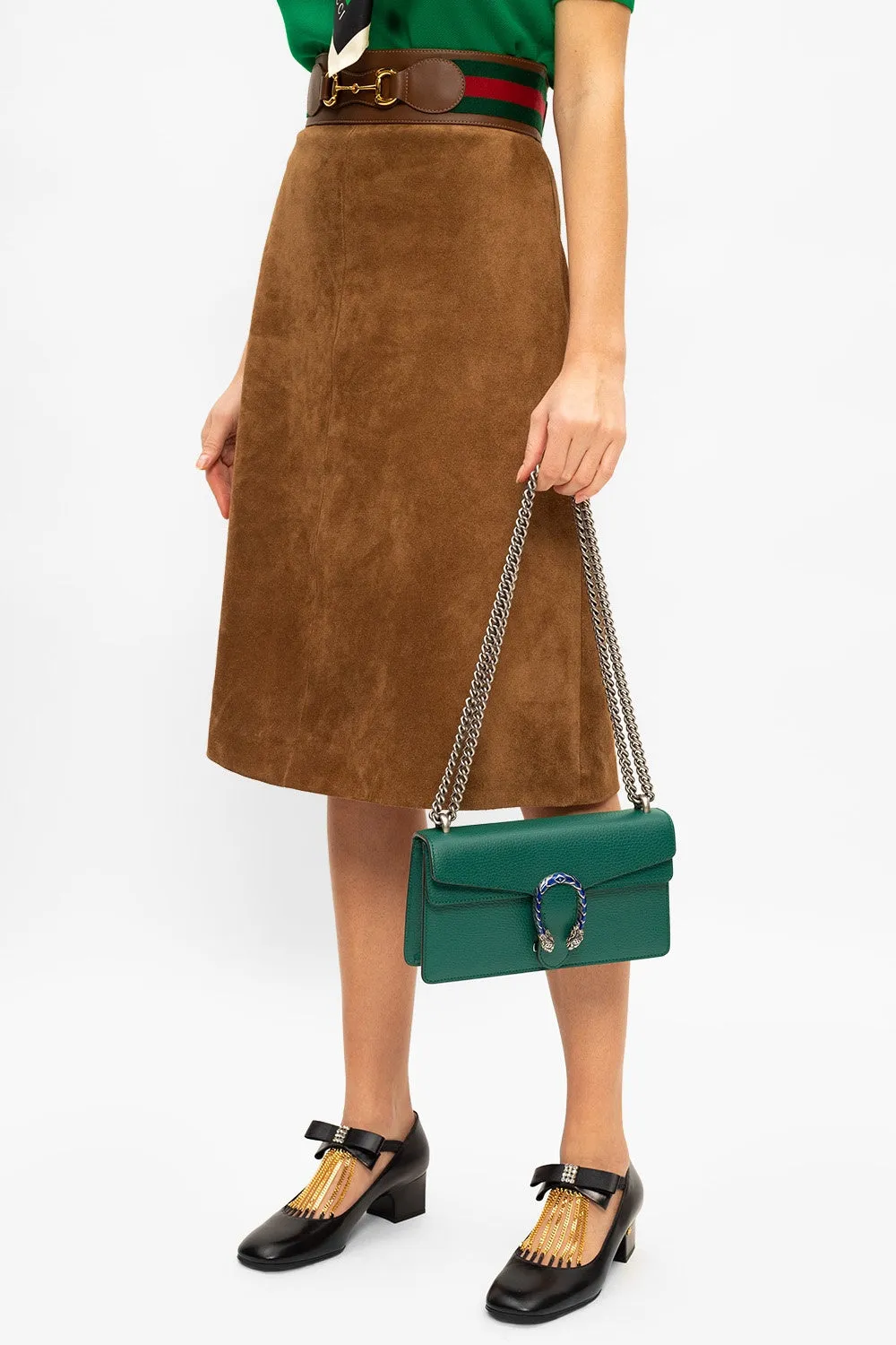 Gucci Small Dionysus Shoulder Bag in Green
