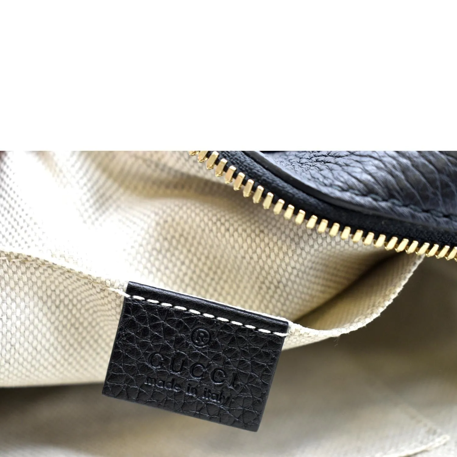 GUCCI  Soho Disco Leather Crossbody Bag Black 308364
