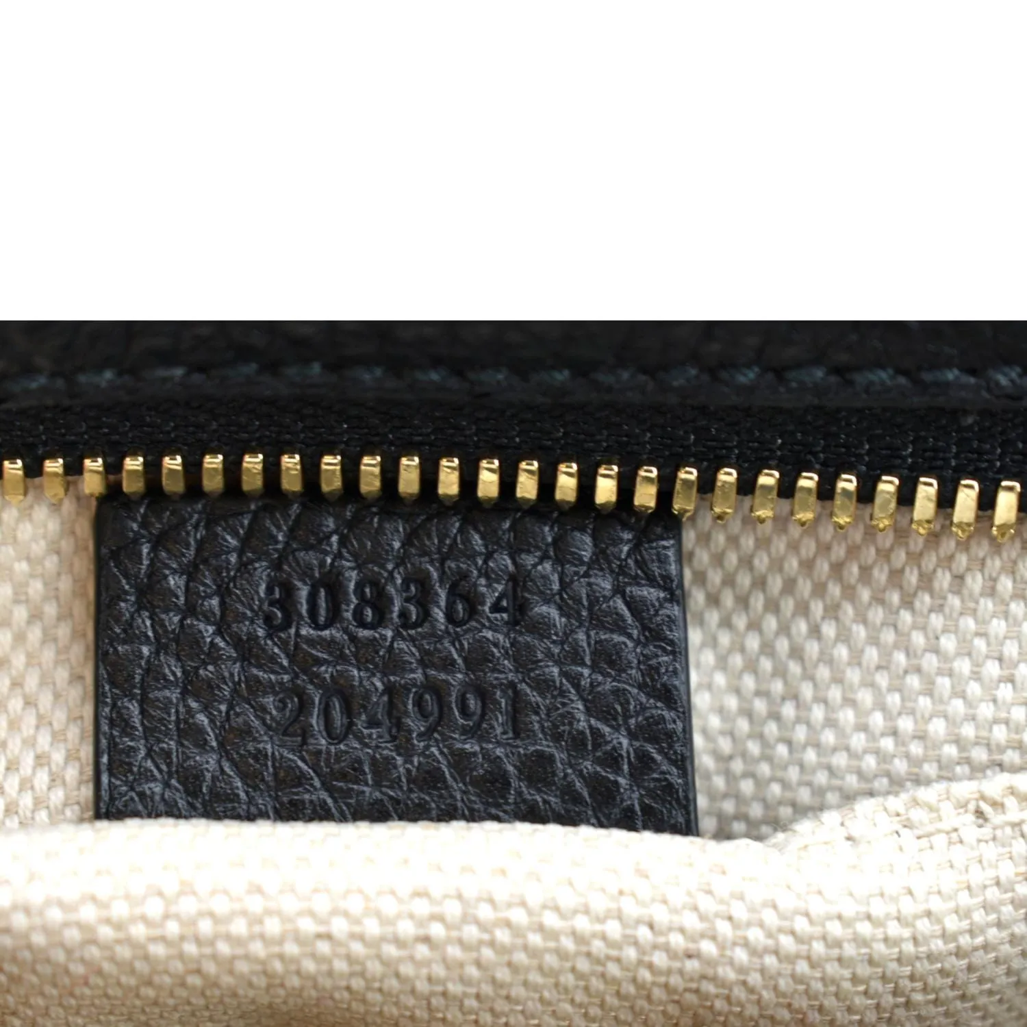 GUCCI Soho Disco Pebbled Leather Crossbody Bag Black 308364