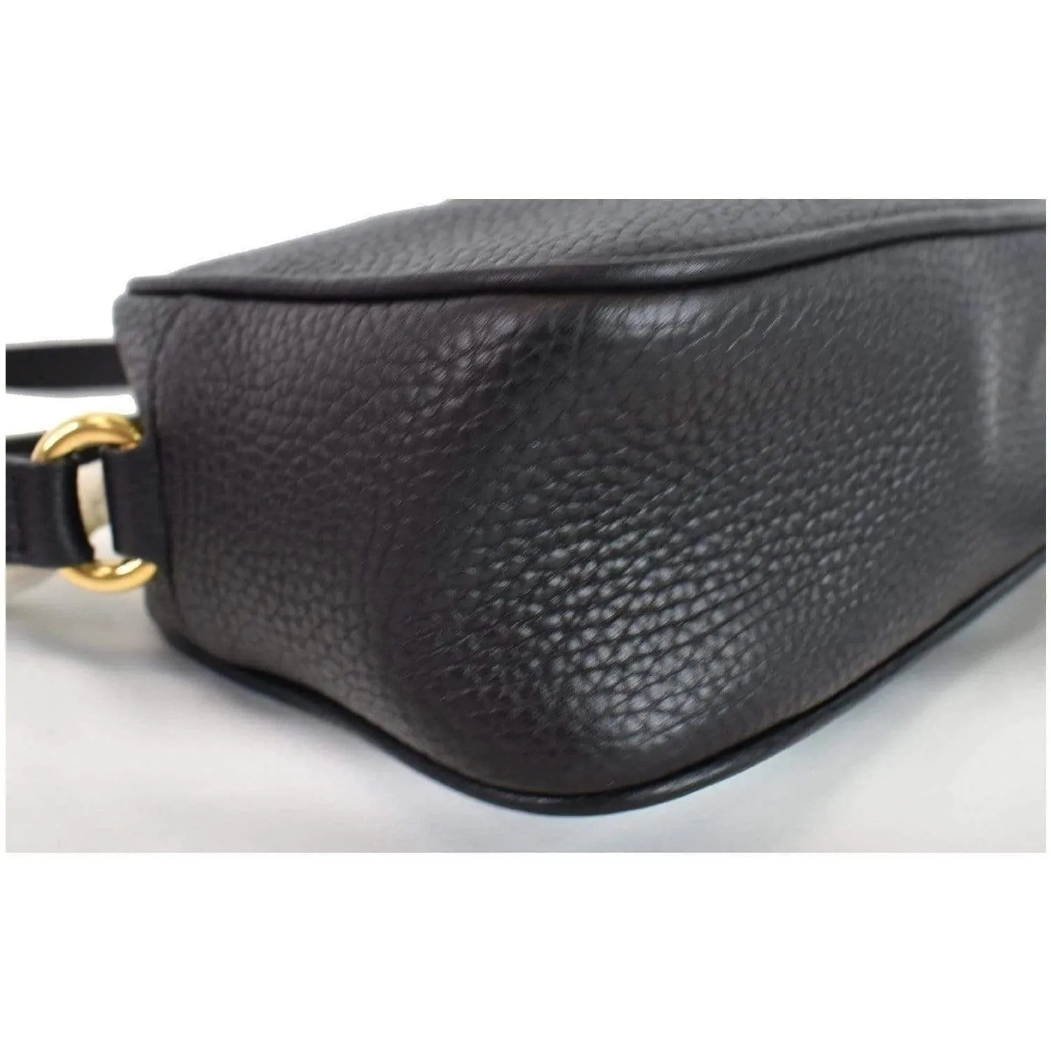 GUCCI  Soho Disco Small Leather Crossbody Bag Black 347994