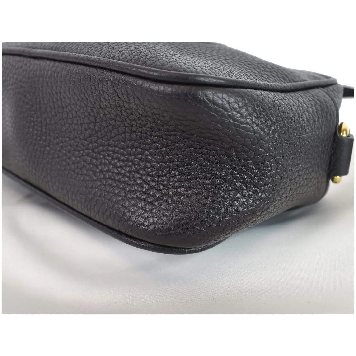 GUCCI  Soho Disco Small Leather Crossbody Bag Black 347994