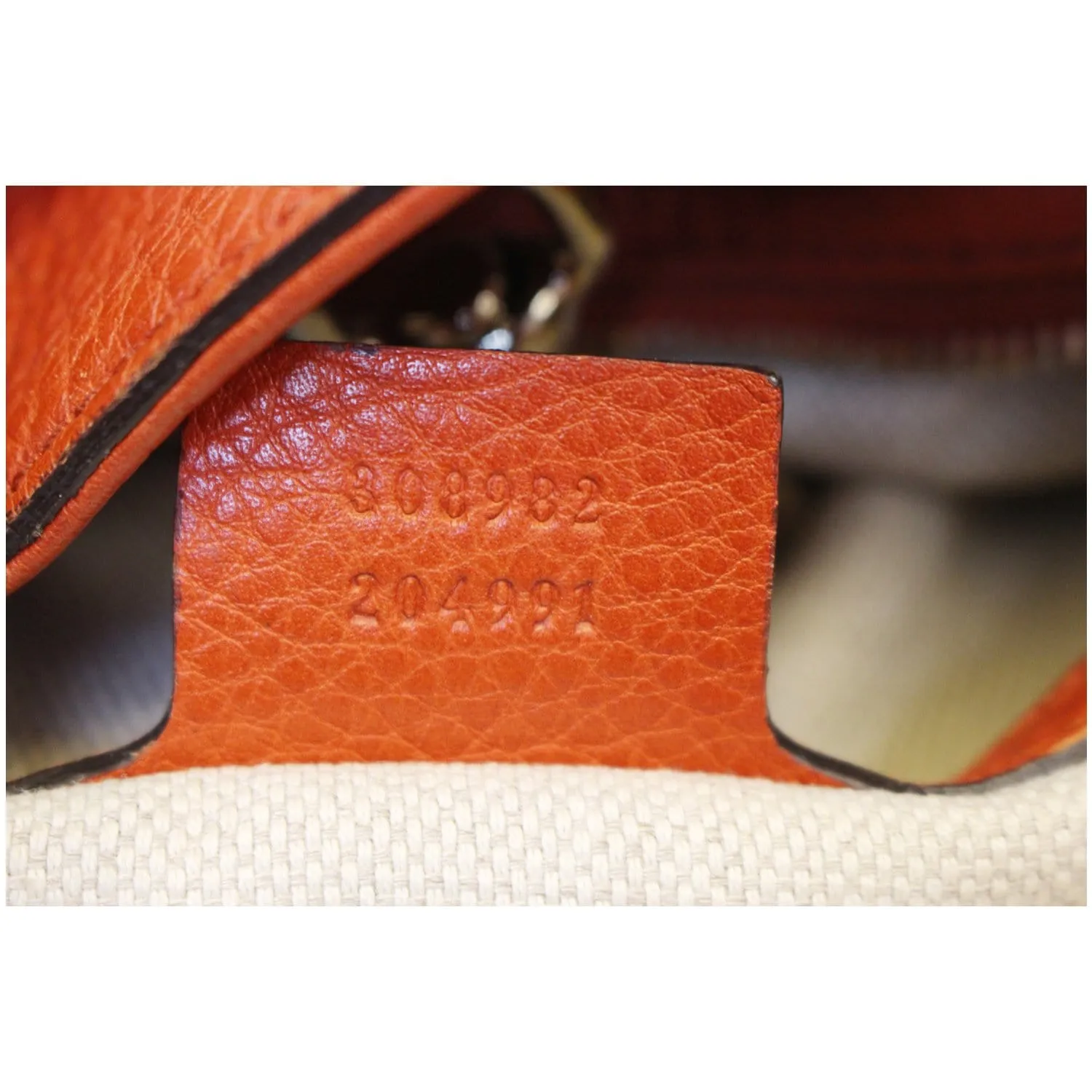 GUCCI Soho Pebbled Leather Chain Shoulder Bag Red 308982