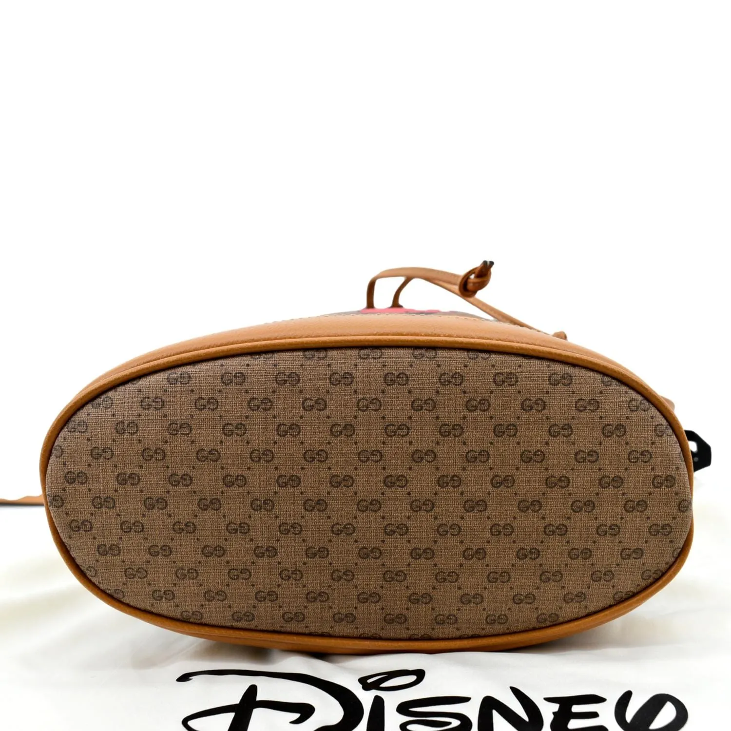 GUCCI X DISNEY Mini Vintage GG Supreme Monogram Bucket Bag Beige 602691