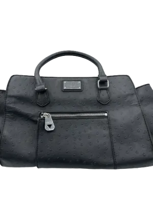 GUESS Purse Black Faux Leather Satchel