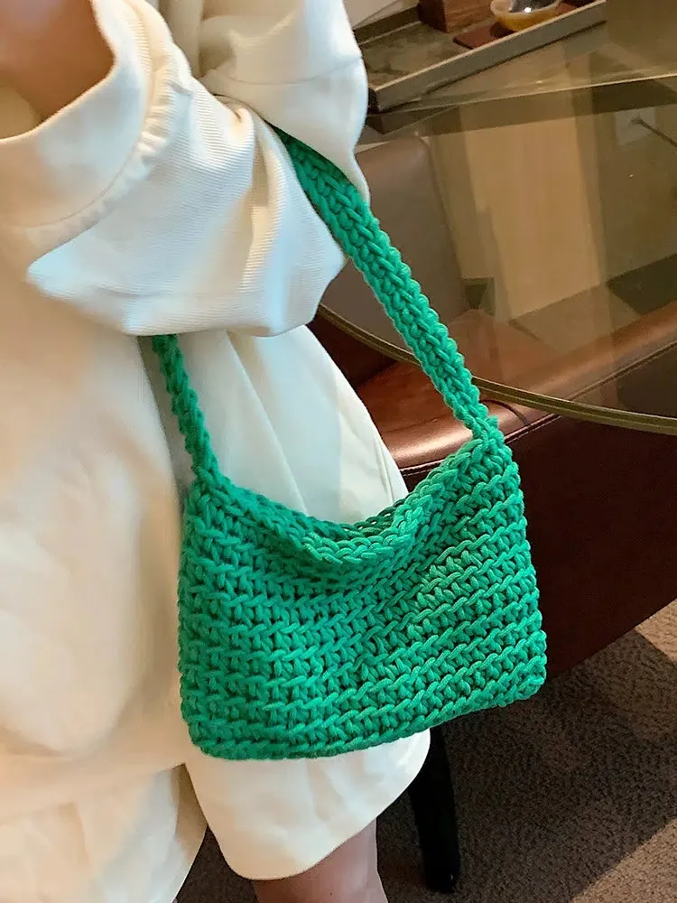 Handwoven Crochet Shoulder Bag