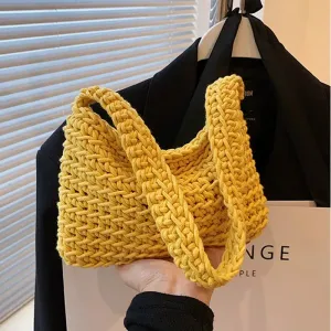 Handwoven Crochet Shoulder Bag