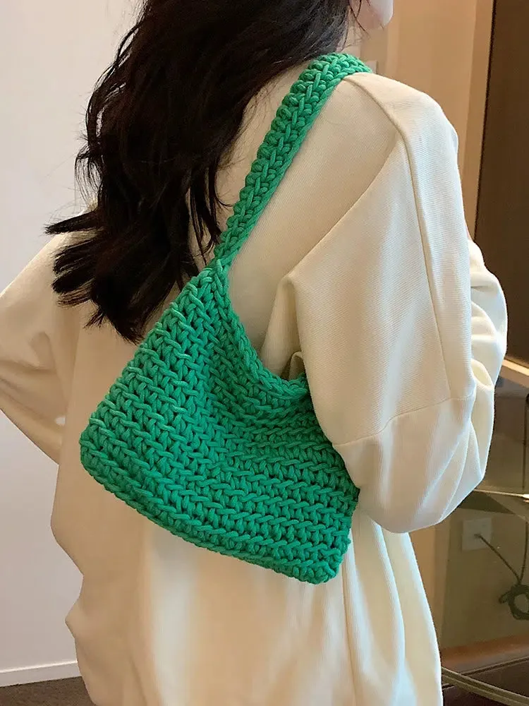 Handwoven Crochet Shoulder Bag