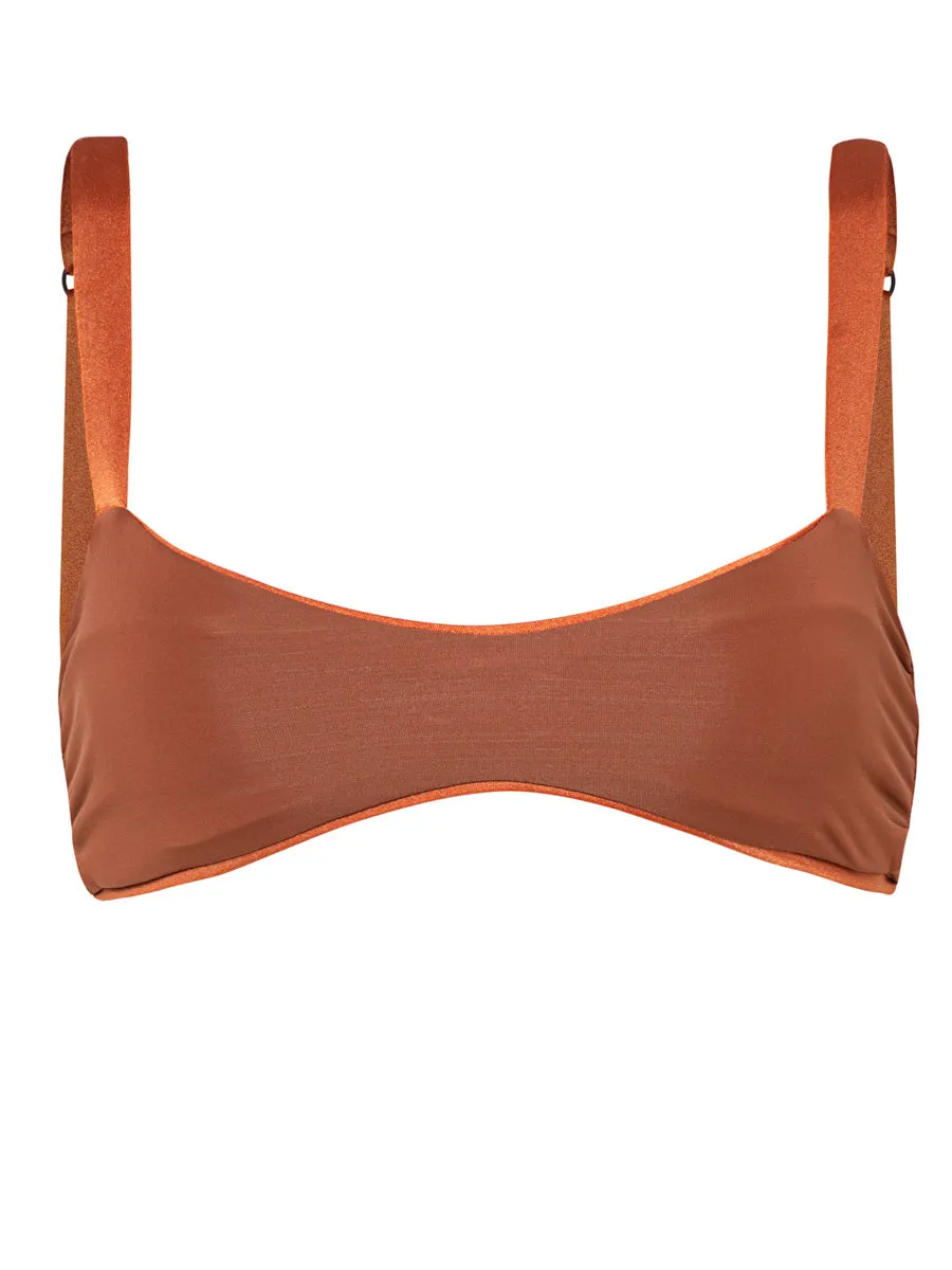 Headhunter Bralette in Satin Umber