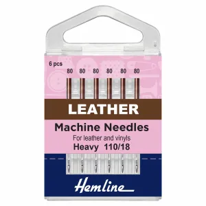 Hemline Leather Machine Needles - Heavy - 110/18