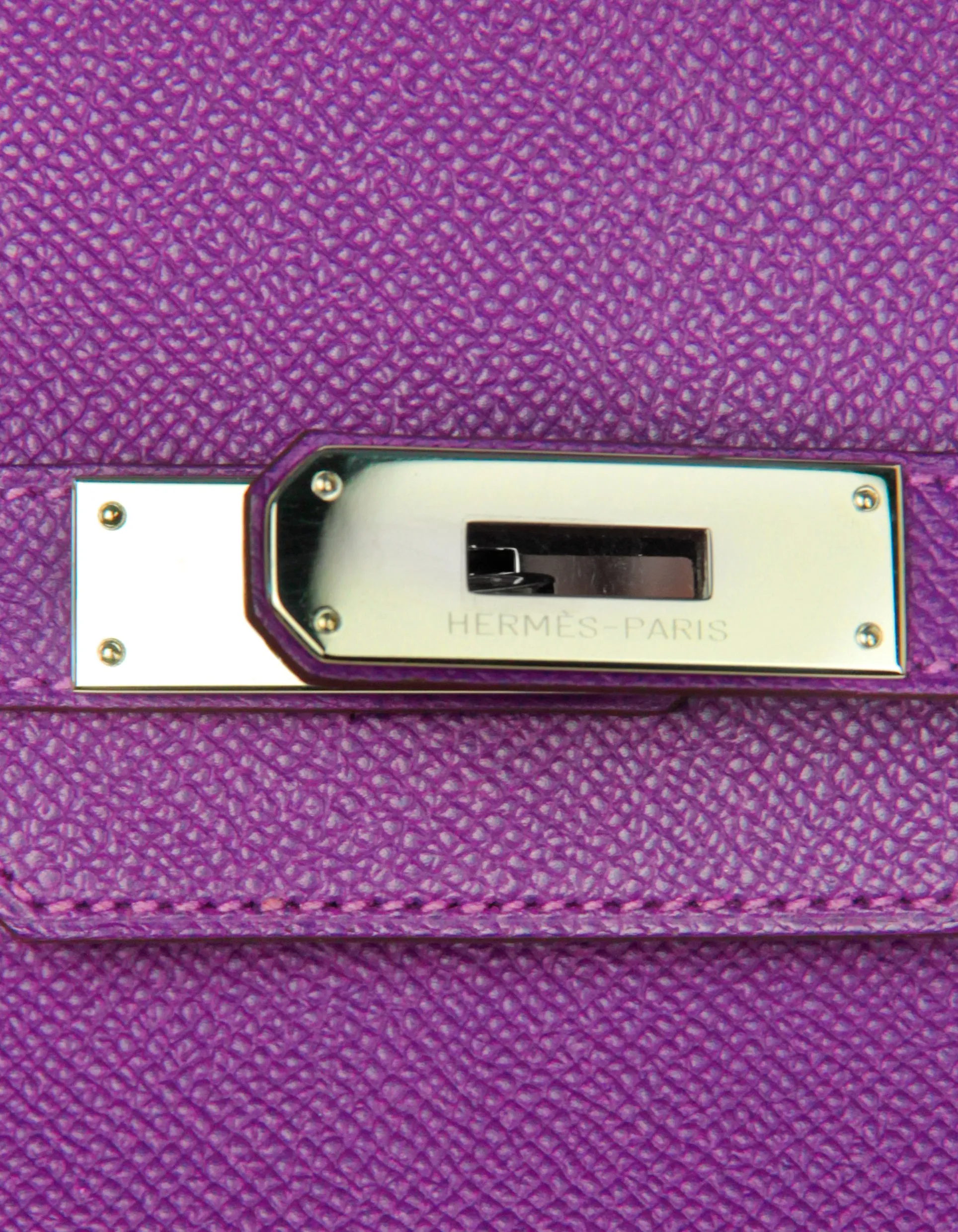 Hermes Anemone Purple Epsom Leather 30cm Birkin Bag PHW