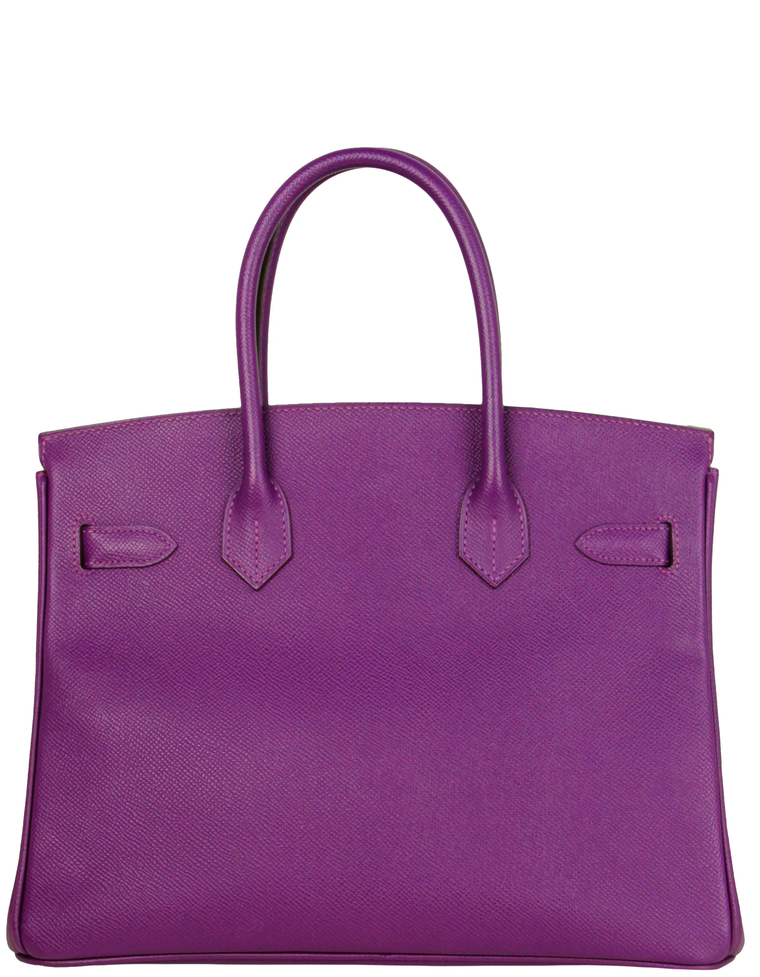 Hermes Anemone Purple Epsom Leather 30cm Birkin Bag PHW