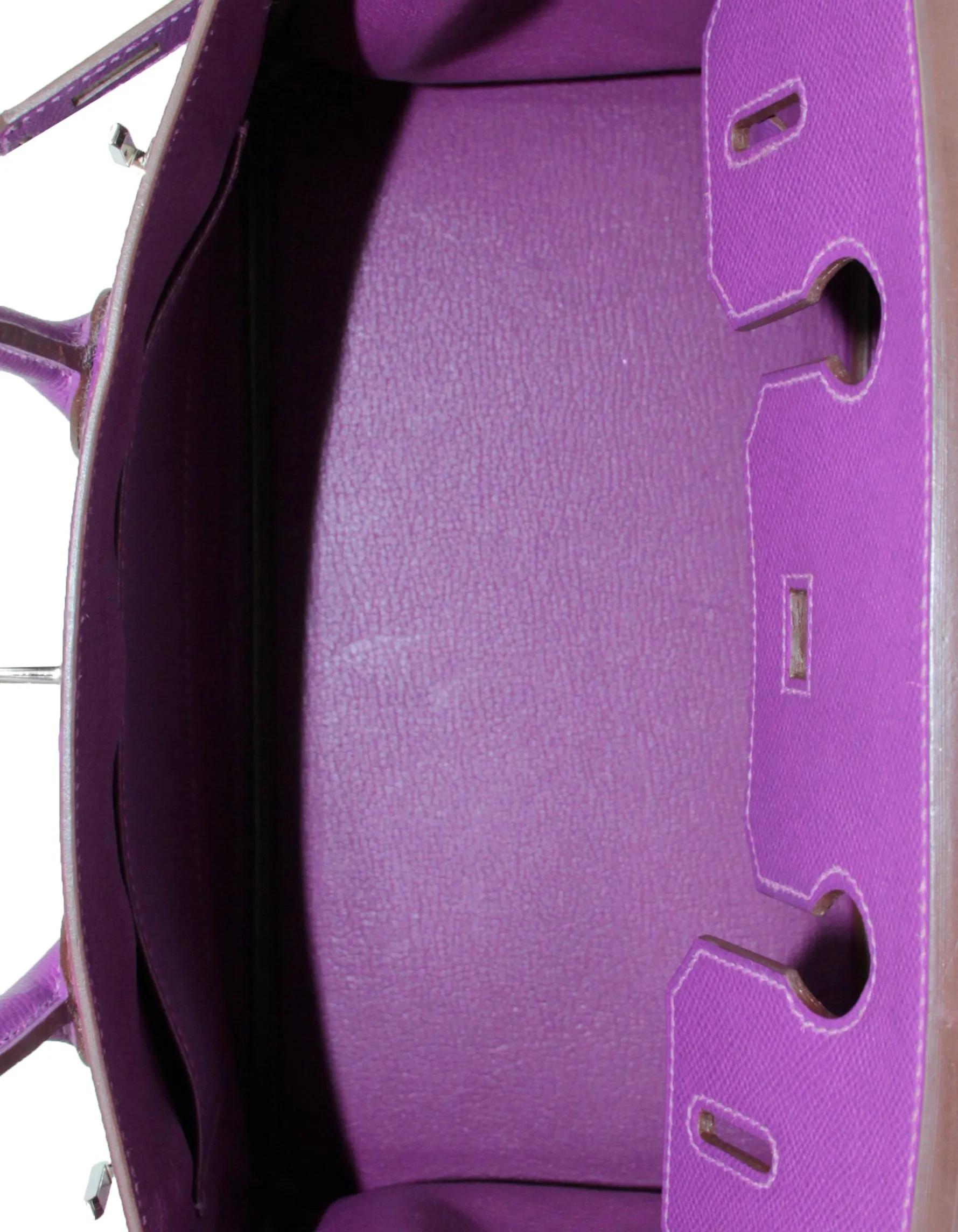 Hermes Anemone Purple Epsom Leather 30cm Birkin Bag PHW