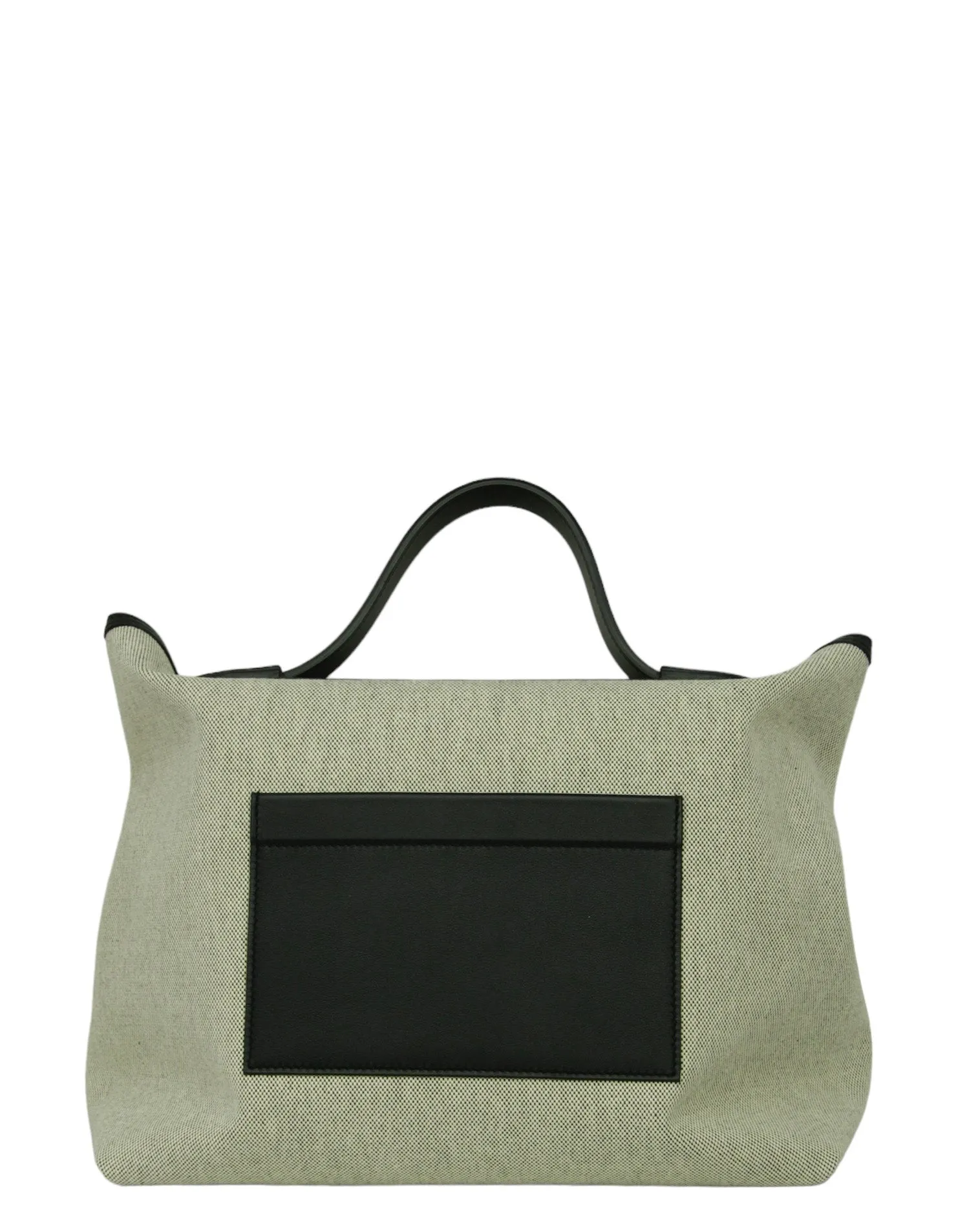 Hermes Black H Viking/ Swift Toile 35cm 24/24 Bag