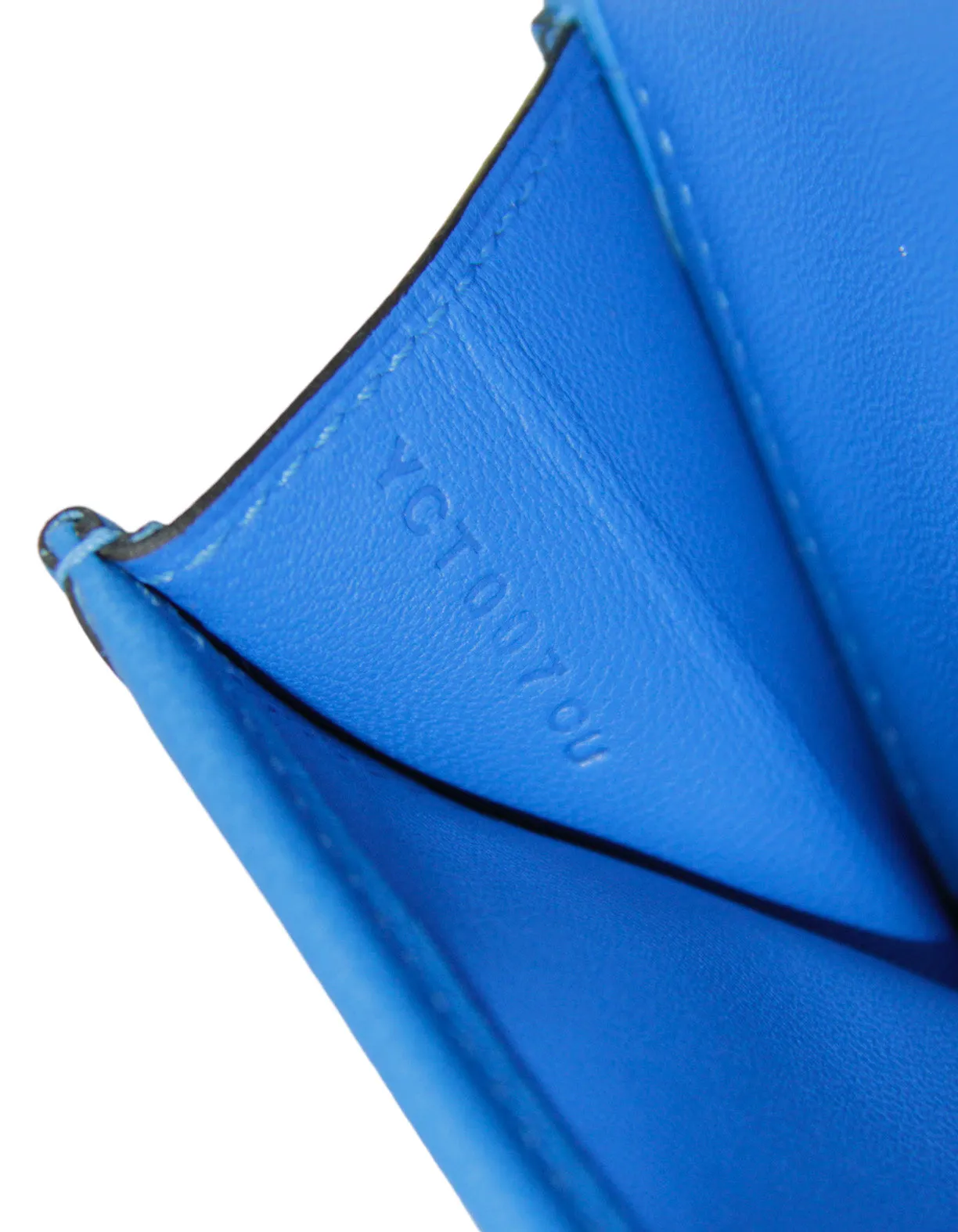 Hermes Bleu Frida Blue Swift Jige Elan Clutch
