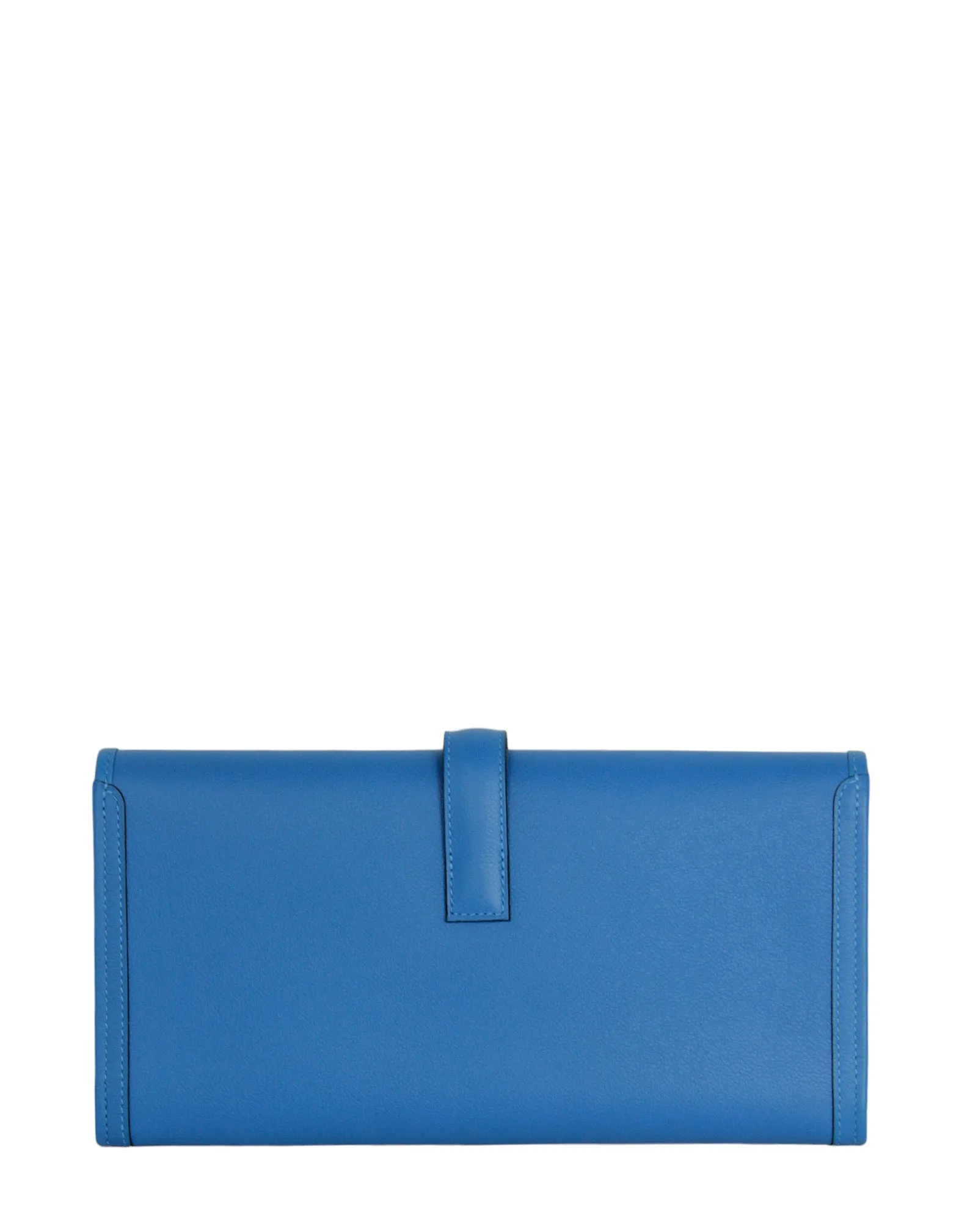 Hermes Bleu Frida Blue Swift Jige Elan Clutch