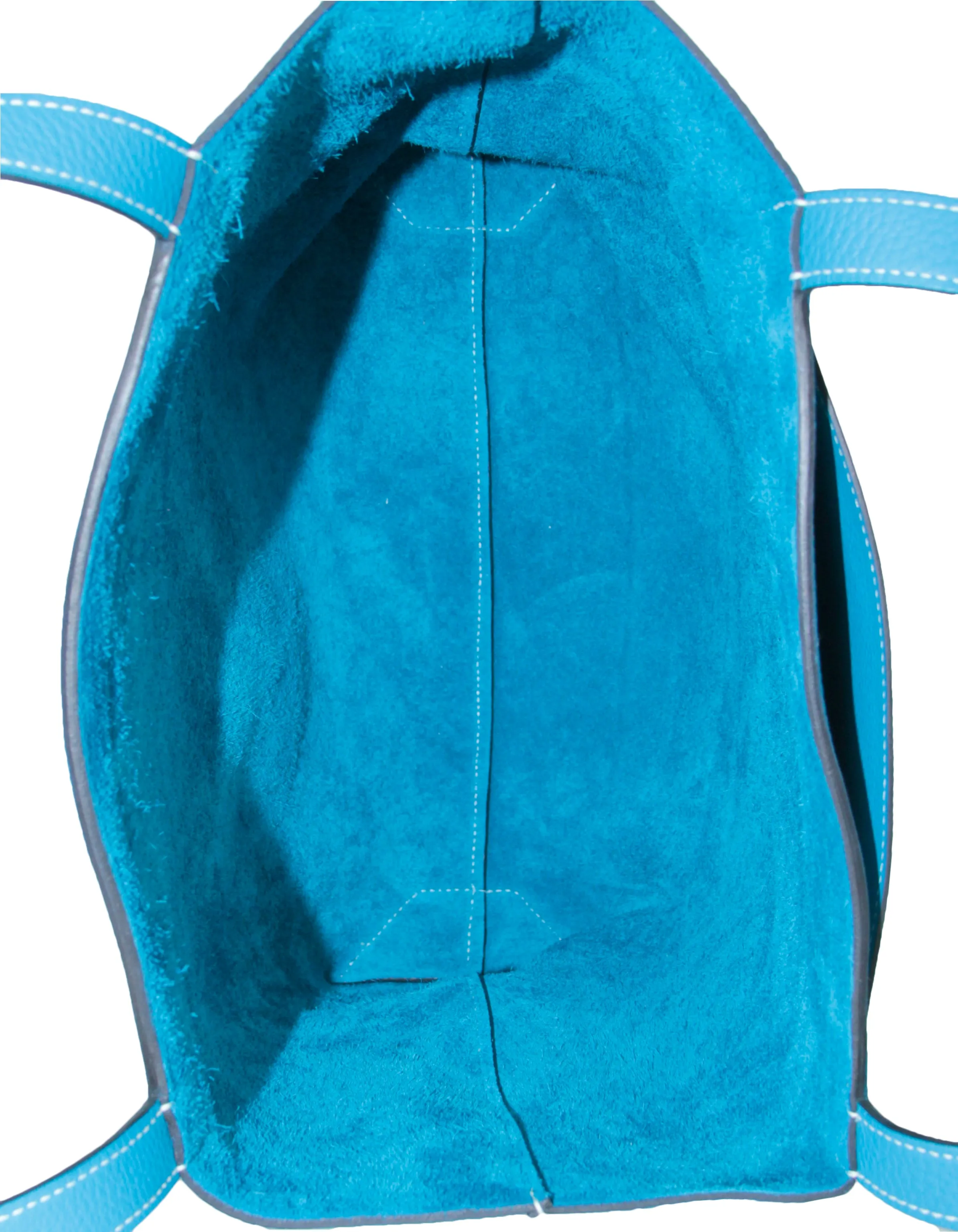 Hermes Blue Taurillon Clemence Leather Cabasellier 31 Tote Bag