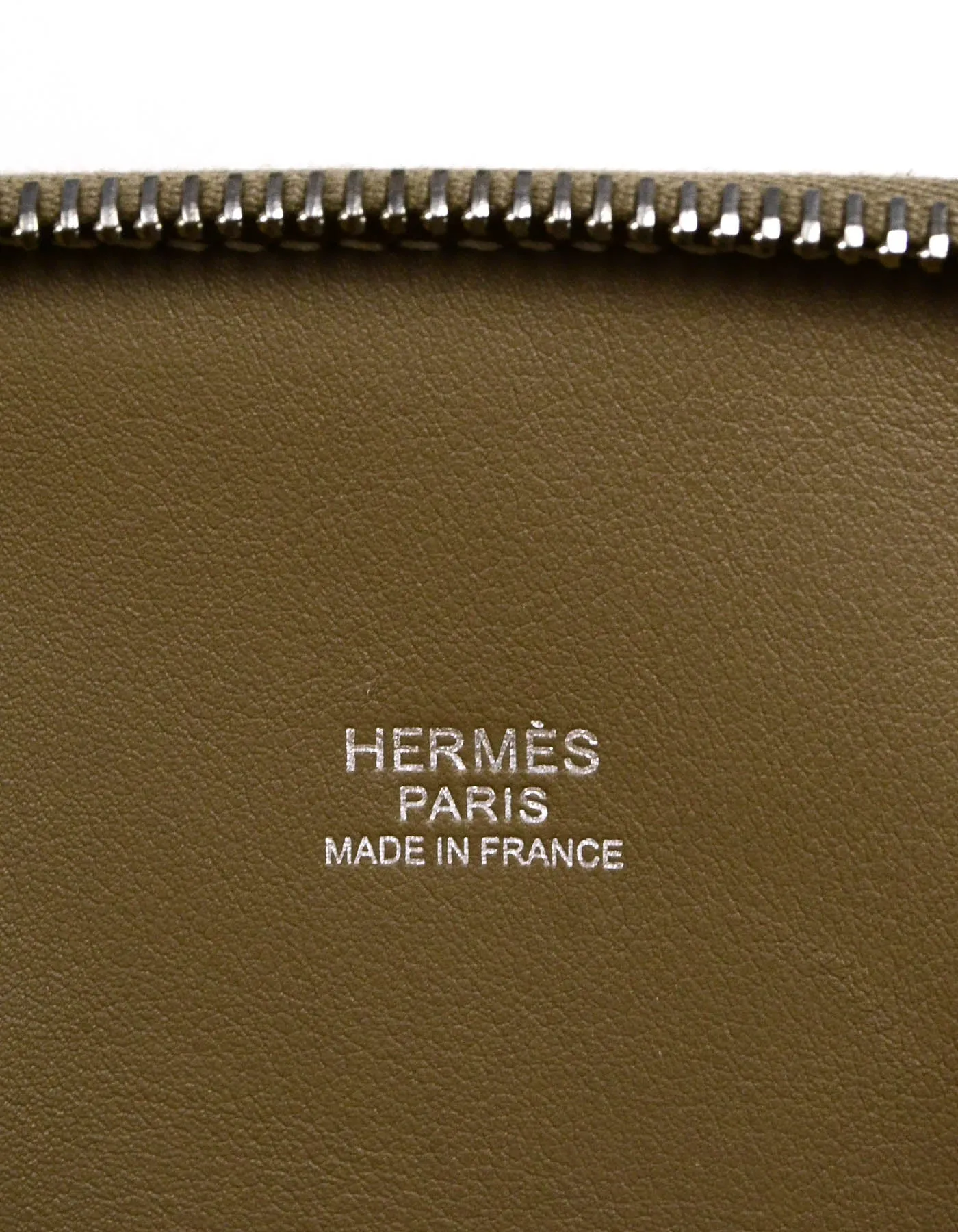 Hermes Etoupe Grey Clemence Leather 31cm Bolide Bag rt. $8,300