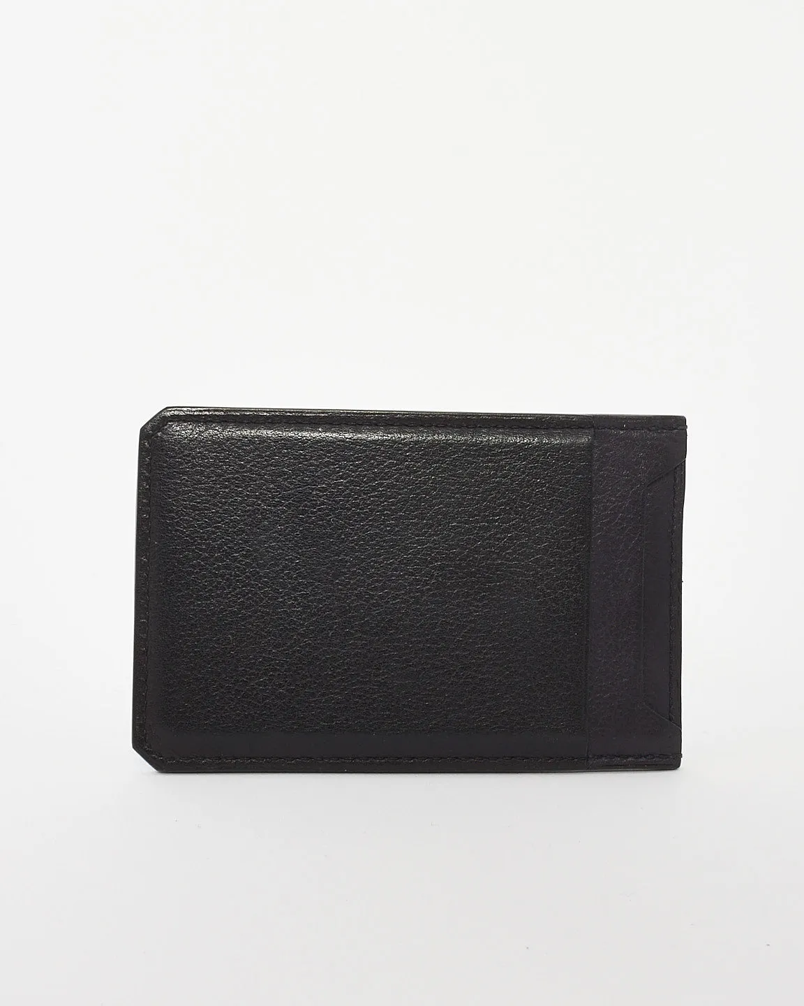 Hermès Blue & Black Leather City 4CC Jungle Card Holder