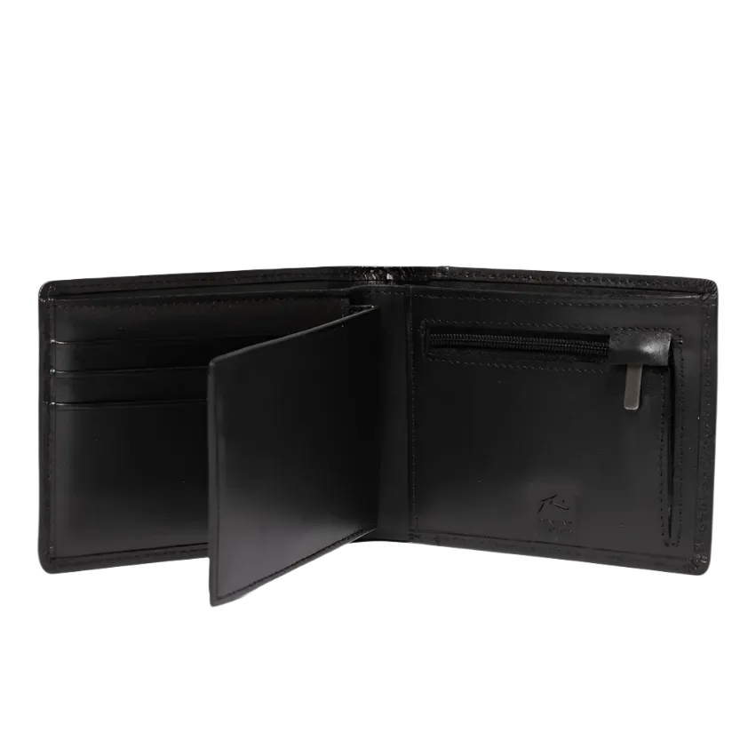 High River 2 Leather Wallet - Black