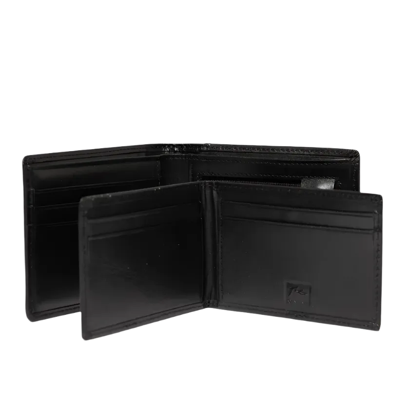 High River 2 Leather Wallet - Black