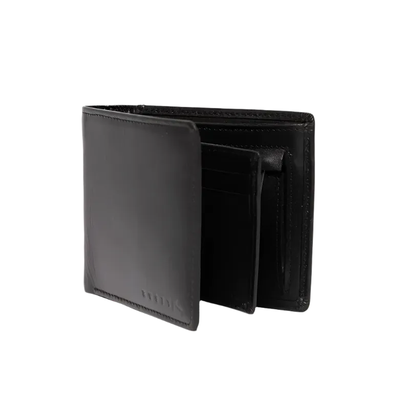 High River 2 Leather Wallet - Black