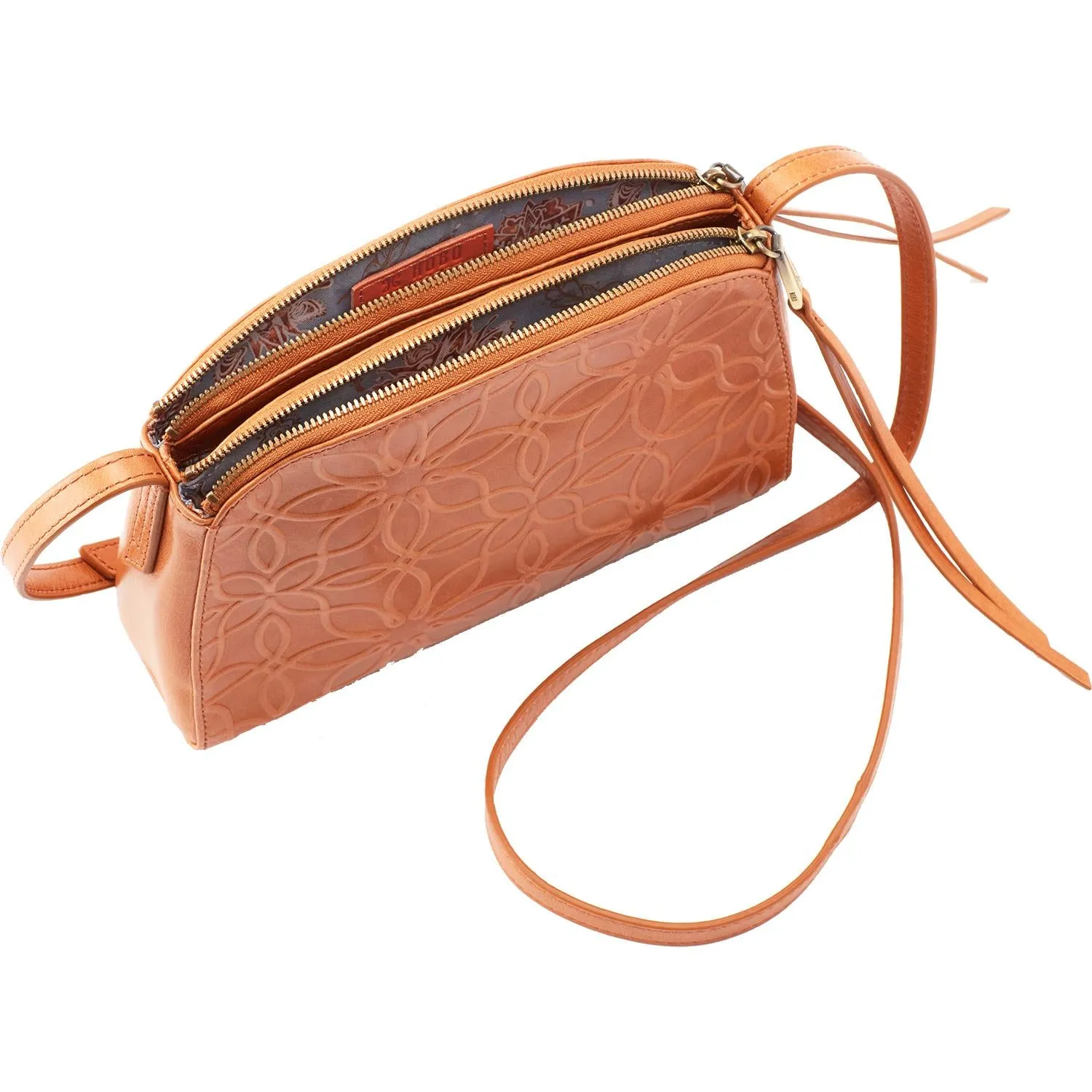 Hobo Evella Geometric Emboss Earth Leather