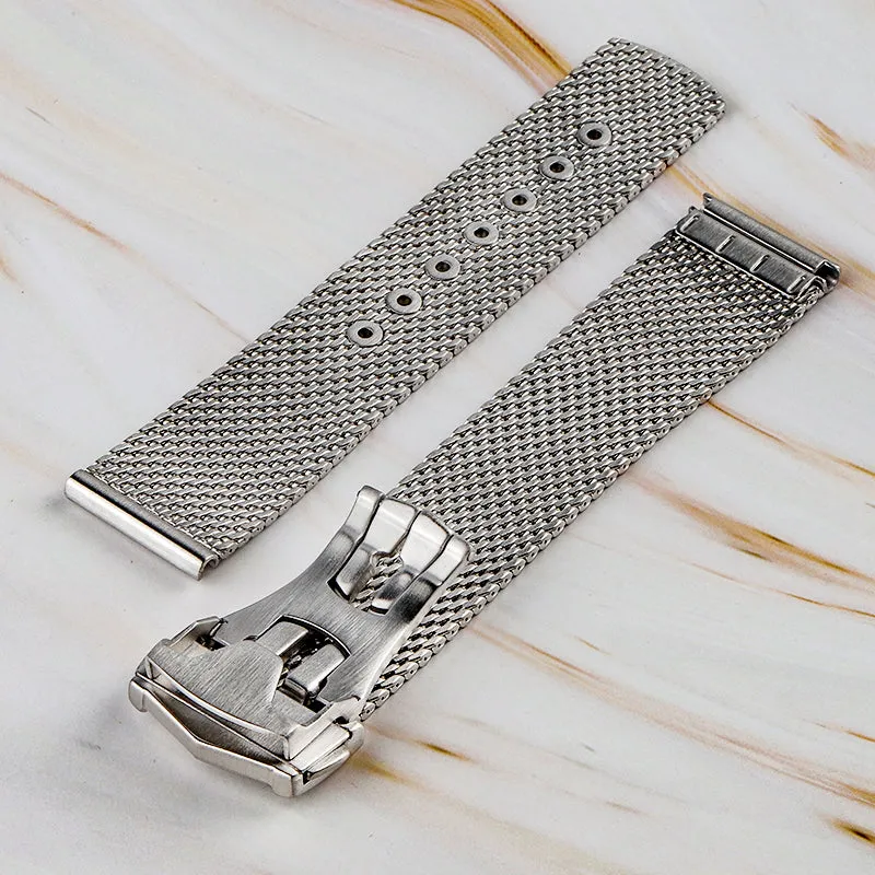 Hole Adjustable Mesh Watch Straps