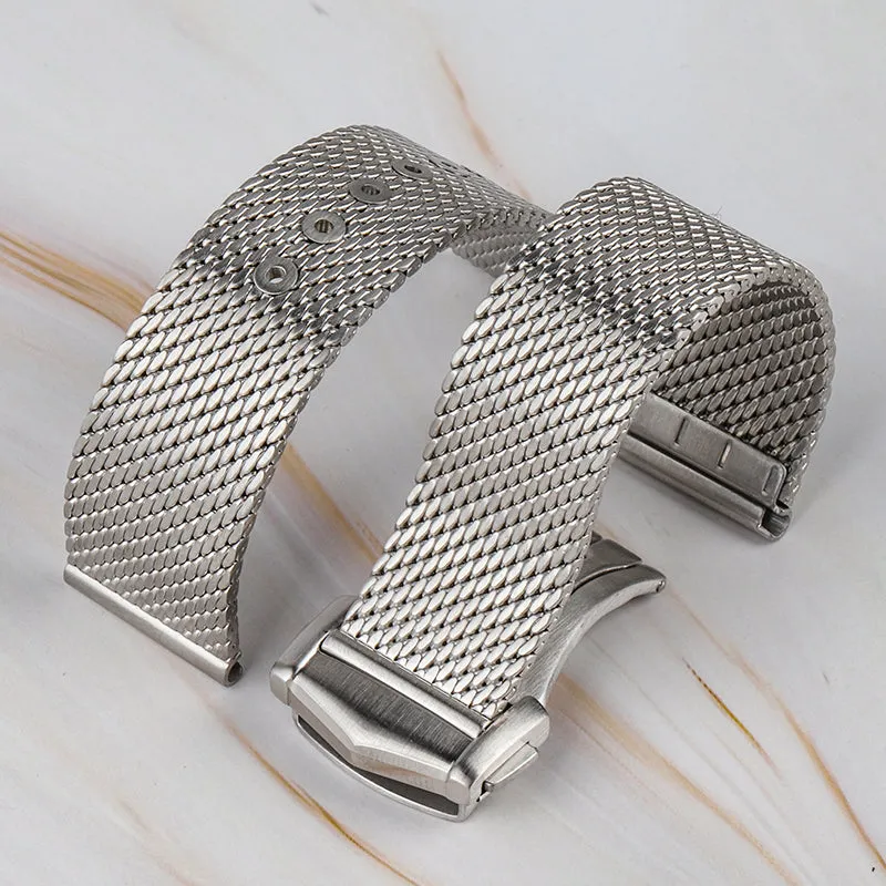 Hole Adjustable Mesh Watch Straps