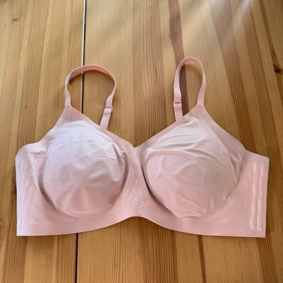 Honeylove Silhoutte Wireless Bra  Light Pink Removable Cups Comfort 3X 42G 44G