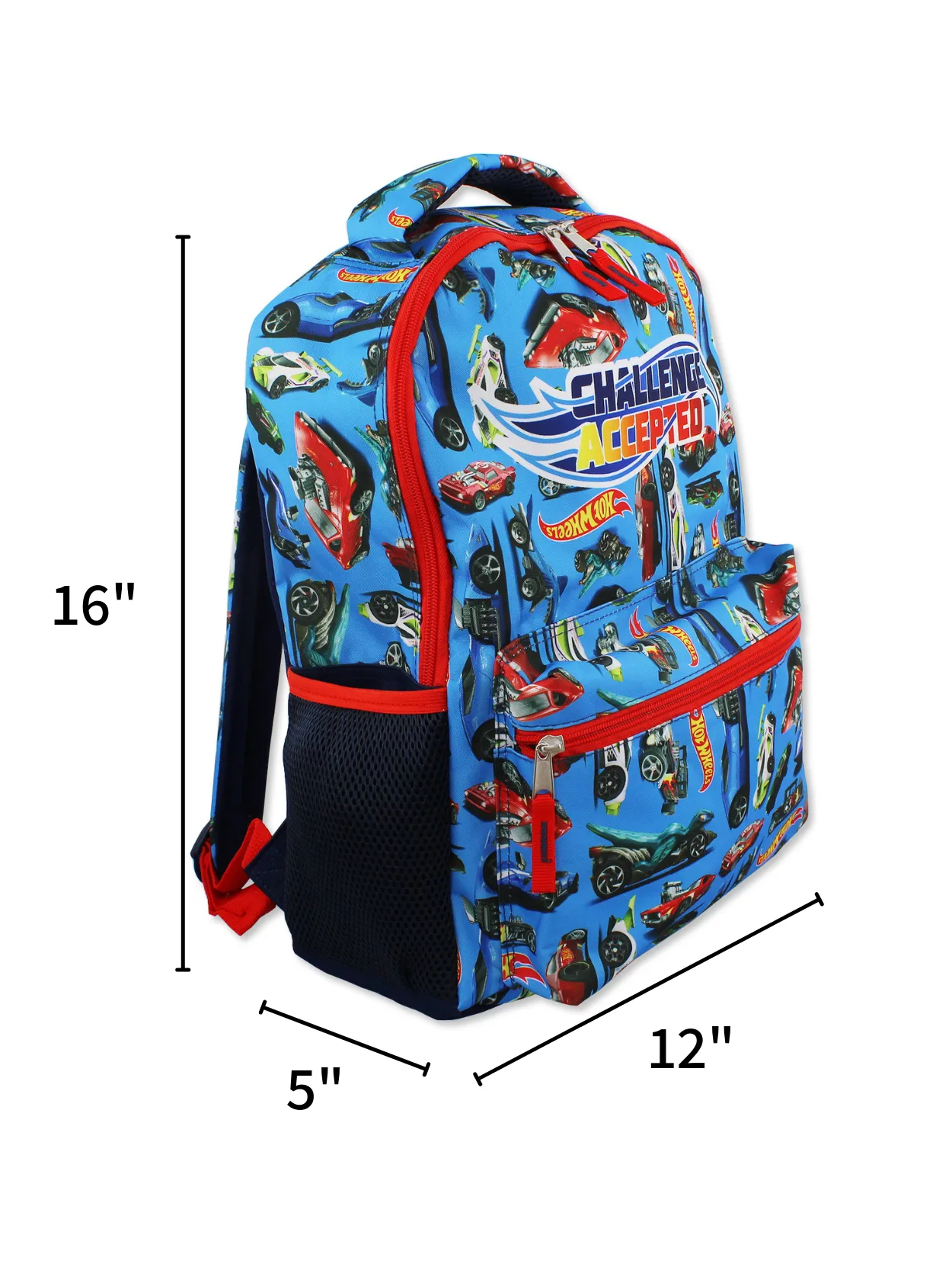 Hot Wheels Race Car 16 Inch School Backpack