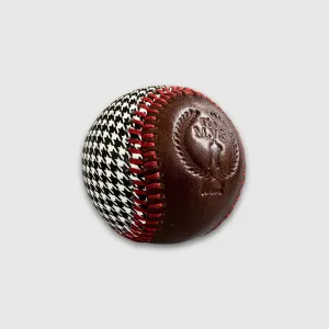 Houndstooth Leather Baseball