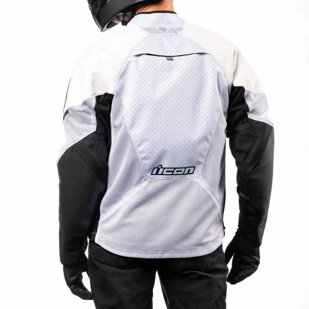 Icon Mesh AF Leather Jacket - White