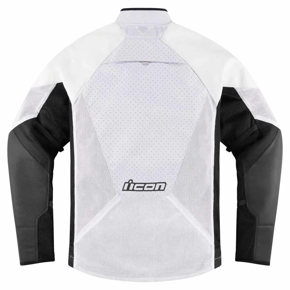 Icon Mesh AF Leather Jacket - White
