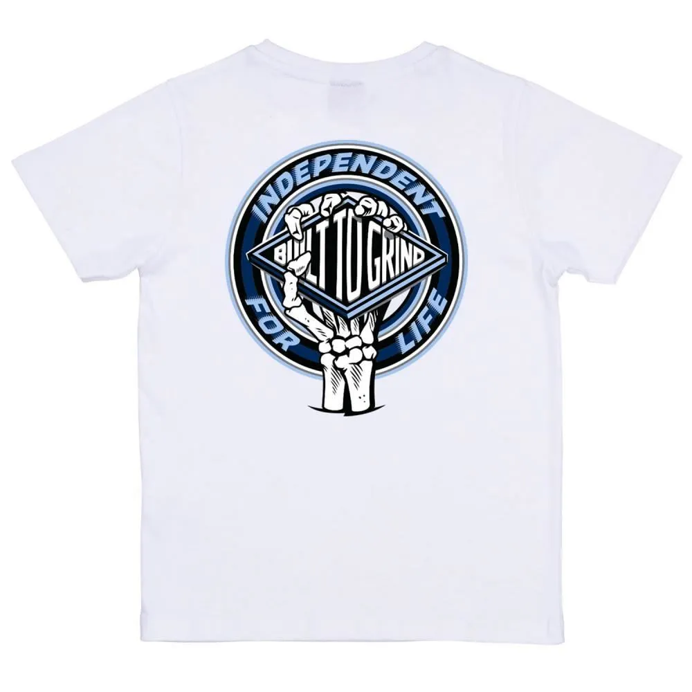Independent Youth T-Shirt Youth For Life Clutch - White