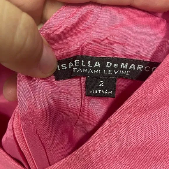 Isabella DeMarco Pink Linen Blend Dress