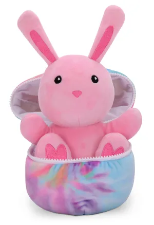 Iscream Bunny Zipper Egg Fleece Plush