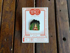 Item No. 1  Odds and Sods  Love Cabin Enamel Pin